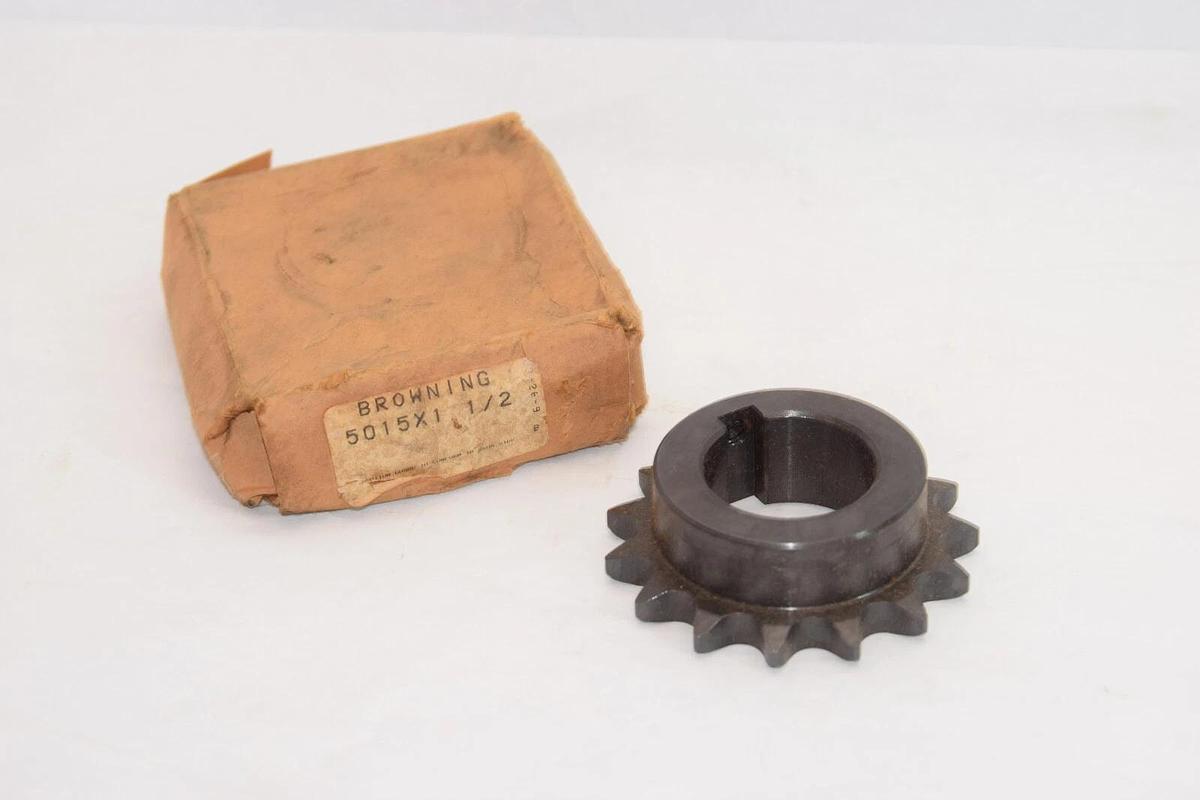 Browning 5015X1-1/2 50 15 Tooth Roller Chain Sprocket 1-1/2" 5015X1 1/2