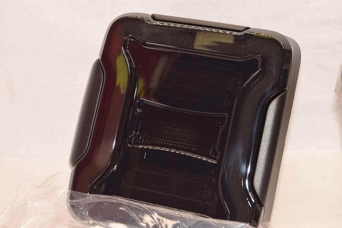 (NEW) FIERYRED Smoked LED Tail Lights For 2018-2021 Jeep Wrangler JL