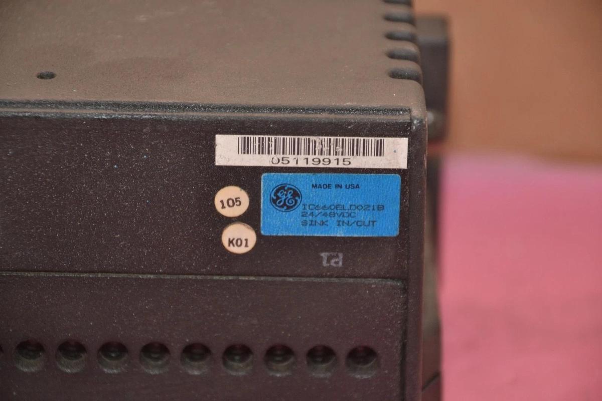 Used General Electric GE Fanuc Electric Module IC660ELD021B 24/48vdc IC660TBD023K