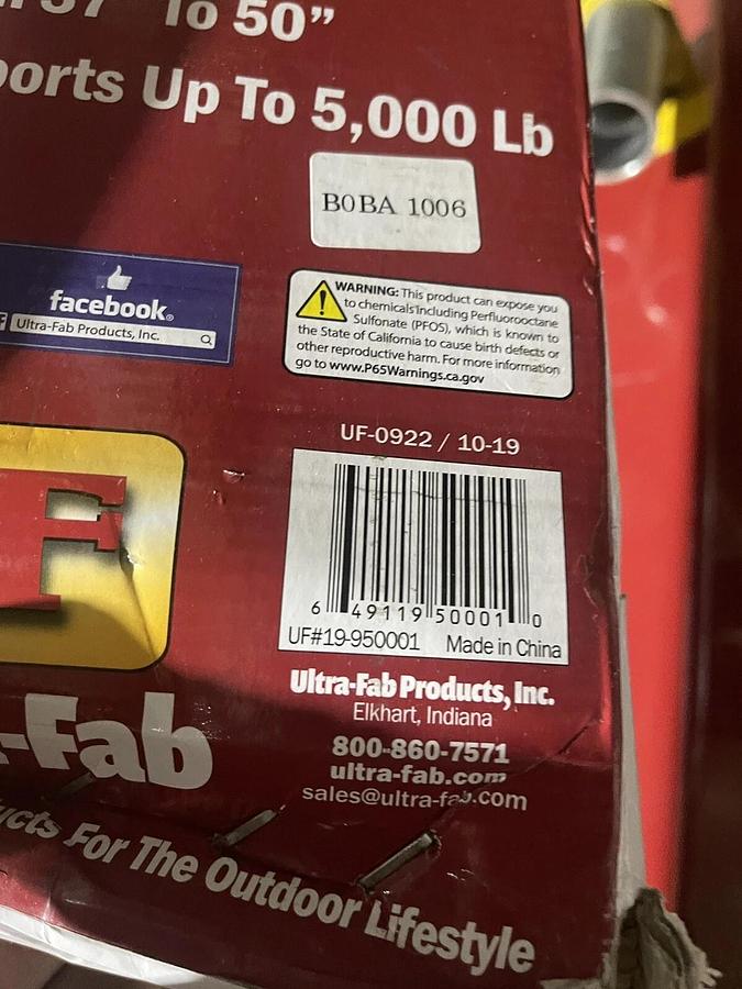 UF Ultra-Fab Products 19-950001 Steel King Pin Tripod Stabilizer