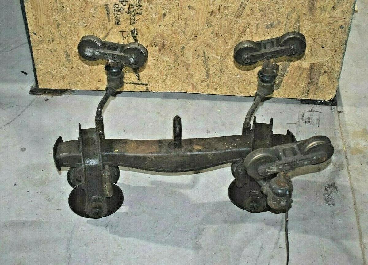 Used Yale 1 Ton OverHead Hoist Trolley Straight or Curved Beams 2000 lb