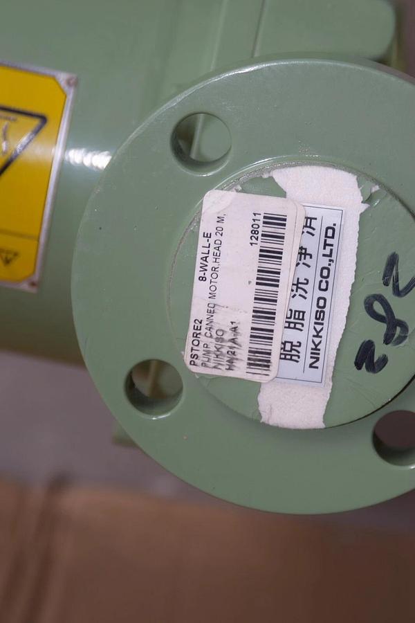 Nikkiso Non-Seal Pump HN21A-A1 HN21AA1 Head: 20m .8kw 440v 50 L/min (NEW)