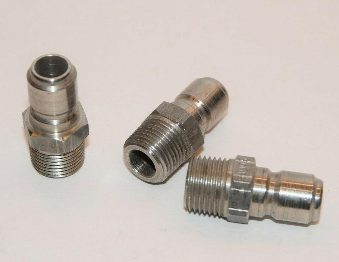 (NEW LOT OF 3) FOSTER 50MPS 1/2"NPT Straight Plug Quick Coupler