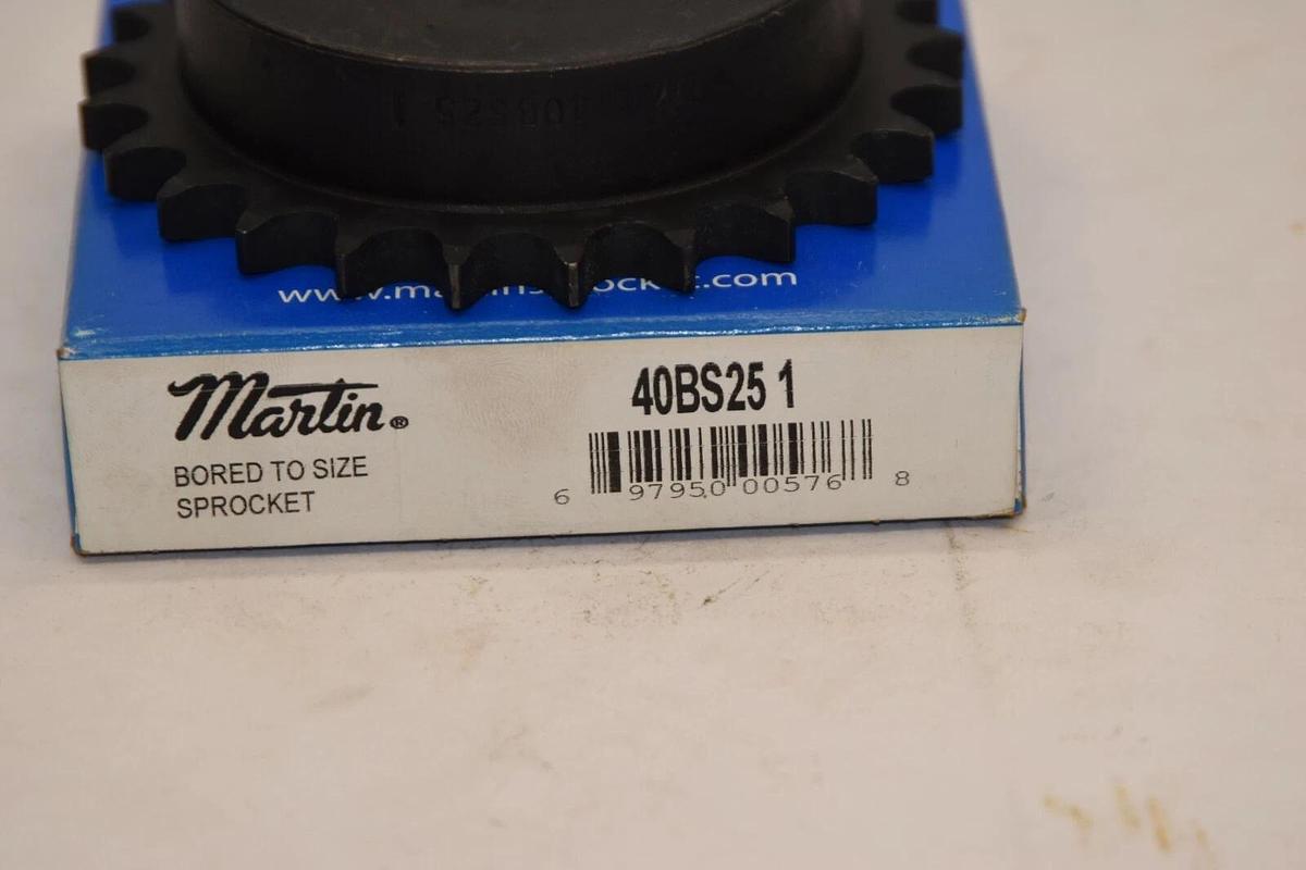 (NEW) MARTIN 40BS251 1" Bore 25 Teeth Sprocket