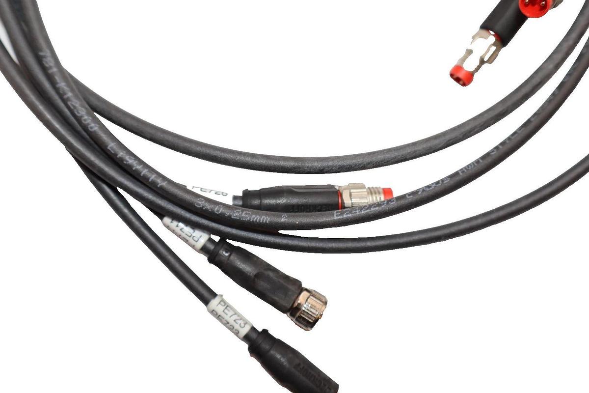 Used lot of industrial data sensor cable sets adapter 3pin E66085-H  078224, E242293