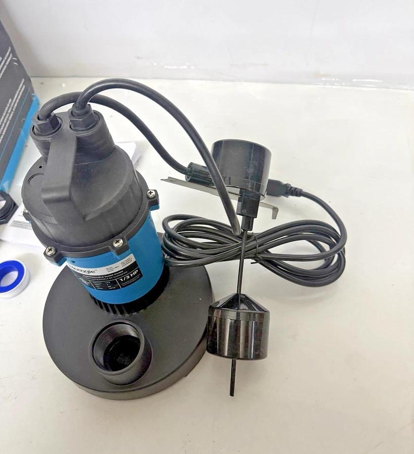 BOMGIE 1/3HP Sump Pump Submersible Vertical Float Switch SUL-332PV 115v 2510gph