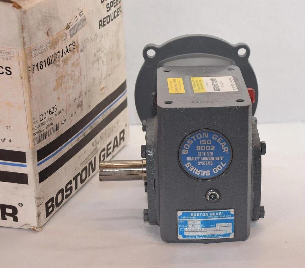 BOSTON GEAR Gear Box Speed Reducer F718-10Z-B7-J-ACS F71810ZB7JACS Ratio: 10