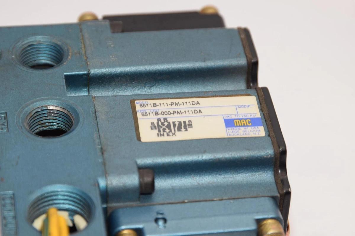 (NEW) MAC VALVES 6511B-111-PM-111DA 150psi Solenoid Valve