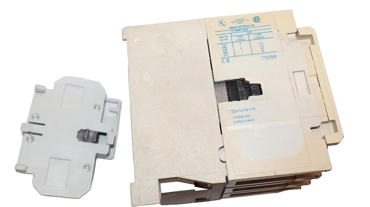 Cutler-Hammer Eaton Contactor AN16DN0 Size Sz 1 600V 27A 27 Amp 120v coil 3P