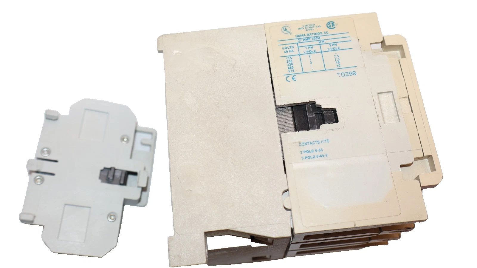Cutler-Hammer Eaton Contactor AN16DN0 Size Sz 1 600V 27A 27 Amp 120v coil 3P
