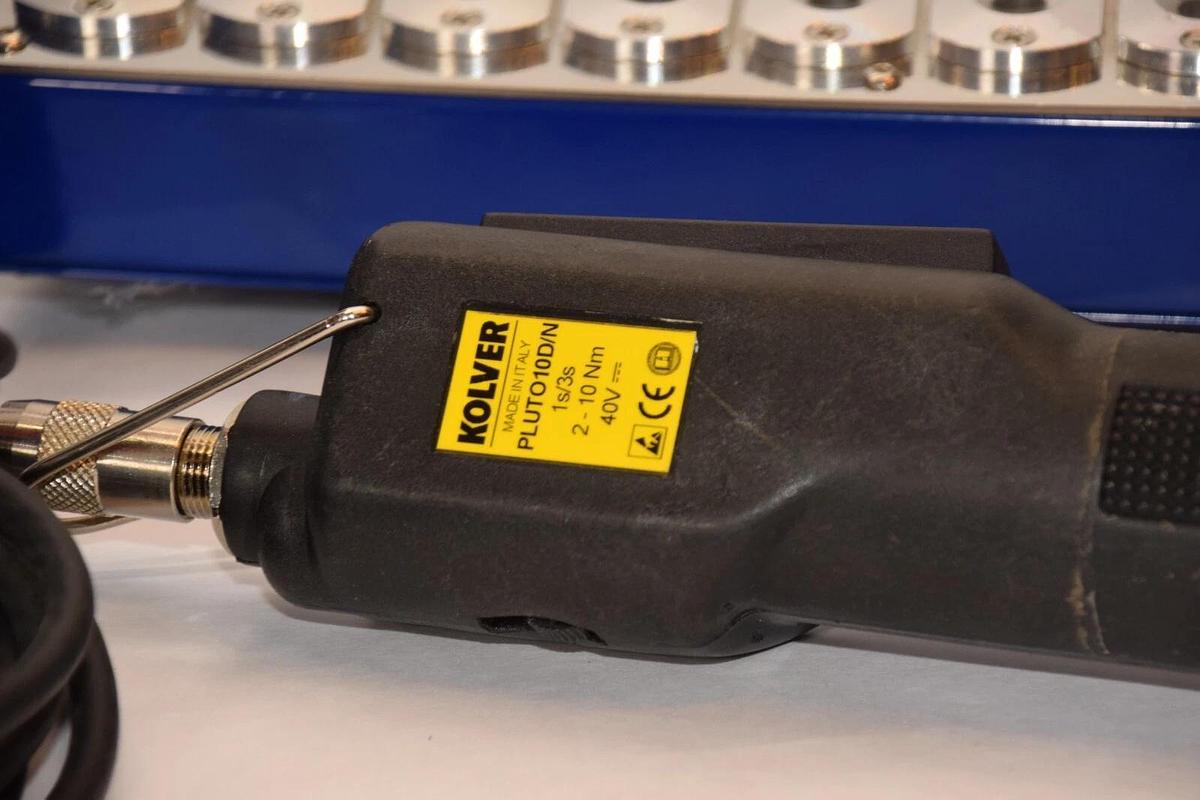 Used Kolver Torque Driver Screwdriver EDU 1AE/PLC/LTP/CC Control Unit PLUTO10D/N Tray
