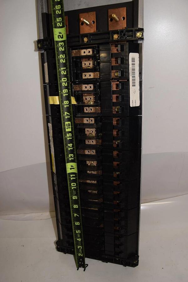 Used General Electric / GE AQL3422ATX 225Amp 3Ph Main Lug Panelboard Interior *Only*