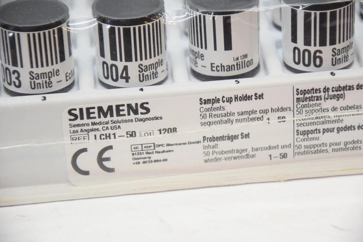 (NEW - Pack of 50) SIEMENS MEDICAL SOLUTIONS LCH1-50 Sample Cup Holder Set