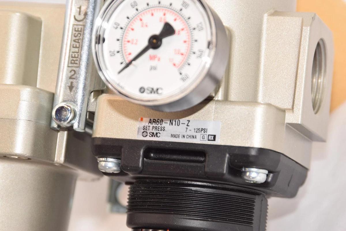 (NEW) SMC AF60-N10D-Z / AR60-N10-Z / AC60B-N10DG-Z Regulator Combo W/Gauge