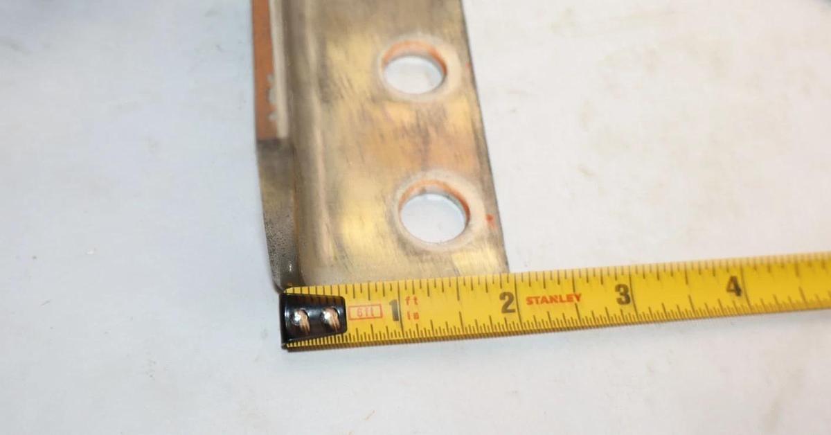 Used 4" x 2-1/2" x 2" x 1/4" Copper Buss Bar Plate (Lot of 3)