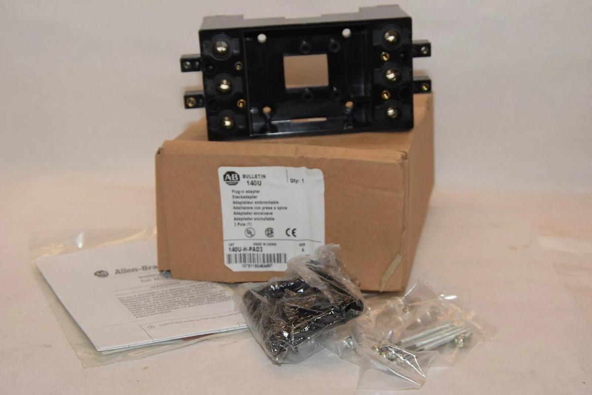 (NEW) ALLEN BRADLEY 140U-H-PAD3 Series A 3 Pole Plug-In Adapter