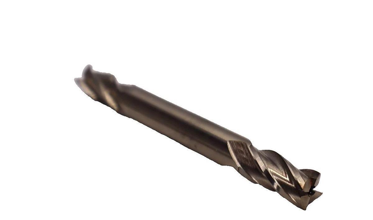 (NEW) RAPIDKUT CR45 B8U , B-8U 1/4" x 3/8" HS 4FL BE EM-USA Double End Mill