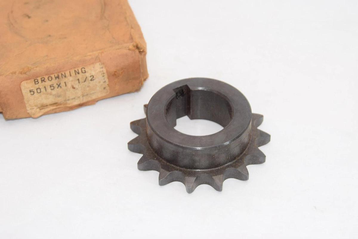 Browning 5015X1-1/2 50 15 Tooth Roller Chain Sprocket 1-1/2" 5015X1 1/2