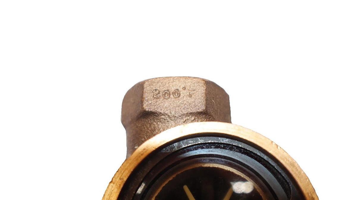 OPW 1" npt 200°F 125psi Propeller Style Flow Indicator Brass Body (New)