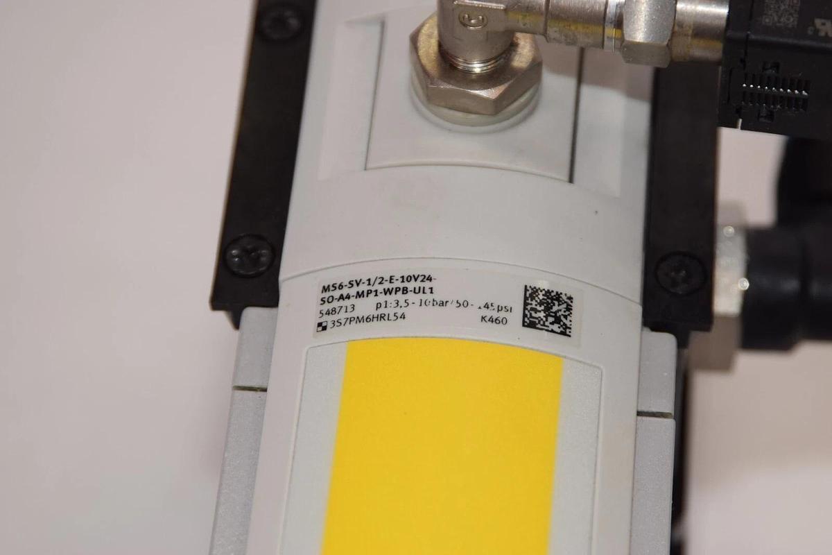Used FESTO MS6-SV-1/2-E-10V24-SO-A4-MP1-WPB-UL1 Soft Start Quick Exhaust Valve