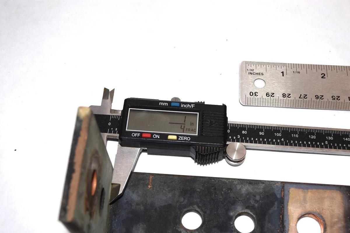 Used Buss Bar 5-1/2" x 2" x 1/4" 90° Degree L-Shaped Copper (Lot of 3)