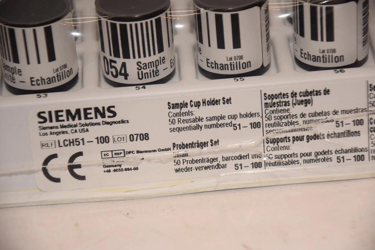 (NEW - Pack of 50) SIEMENS MEDICAL SOLUTIONS LCH51-100 Sample Cup Holder Set