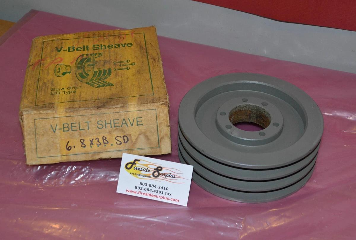 TB Woods V-Belt V Belt Sheave 6.8x3B SD 68X3BSD   NEW
