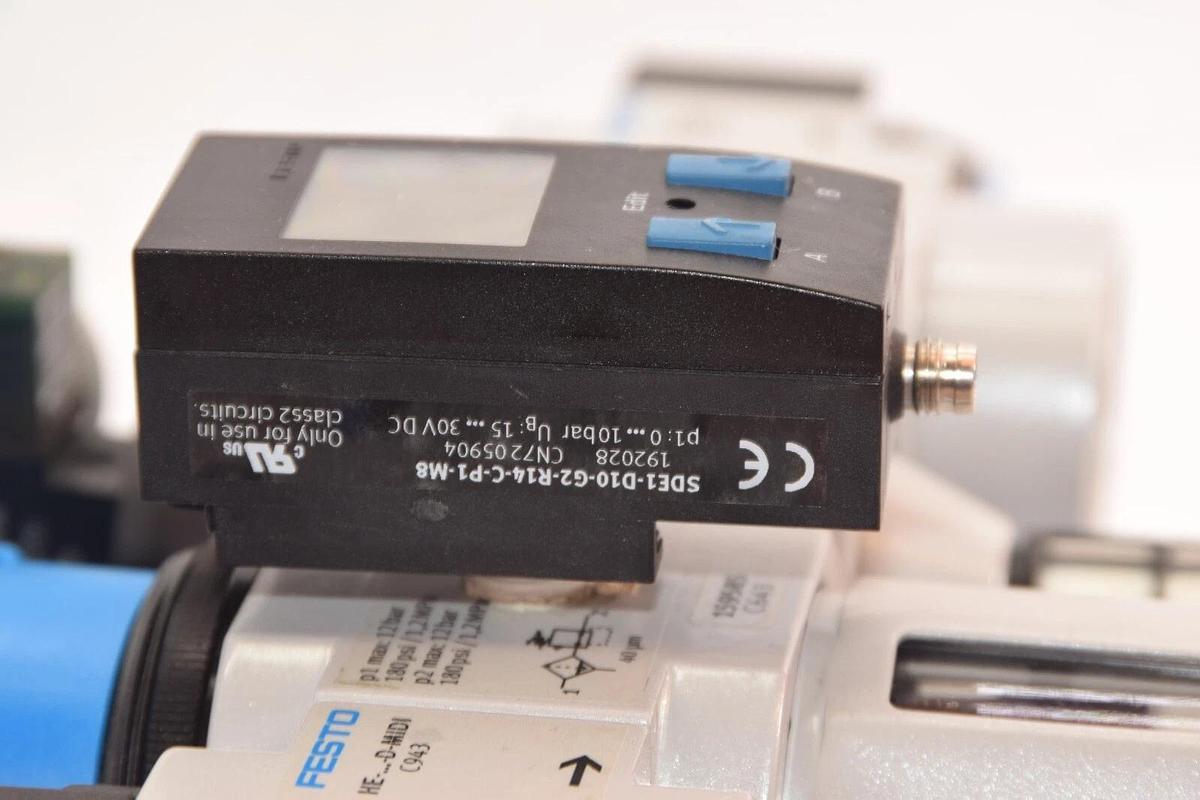 Used FESTO LFR-D-MIDI-A Filter Regulator HEE-...-D-MIDI 24 HEL-..-D-MIDI HE-..-D-MIDI