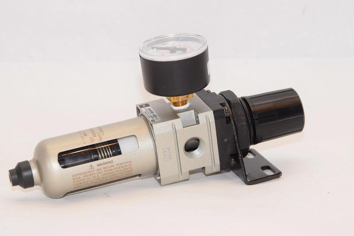 (NEW) SMC NAW2000-N02BDG-C Pneumatic Filter Regulator