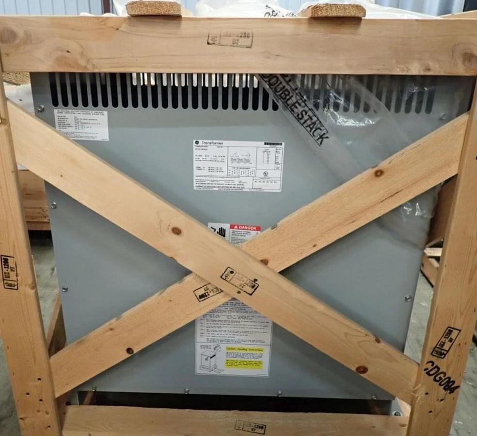 GE 45kva Transformer 9T10C1003G61 480V QL  Pri 480V Sec 208V 120V 45 kva (New)