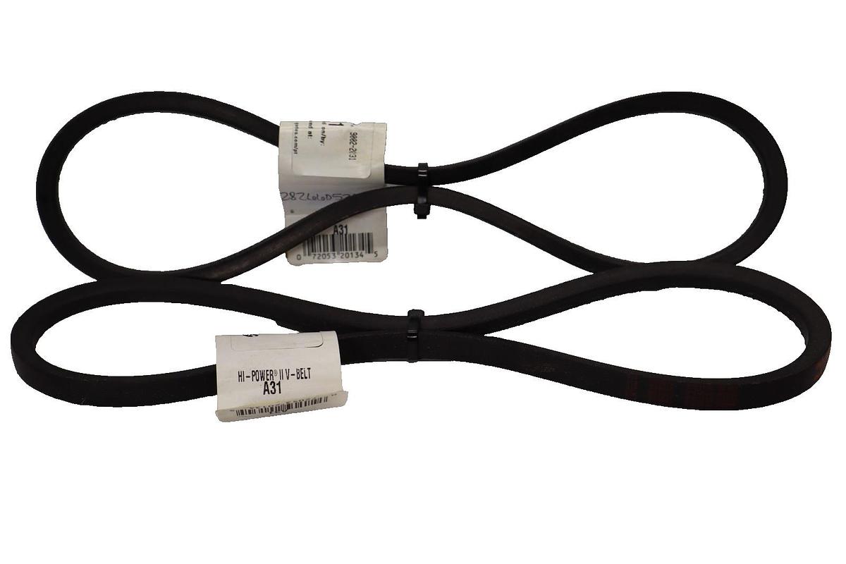 Gates Belt A31 , 9002-2031 Hi-Power II V-Belt USA (New - Lot of 2)