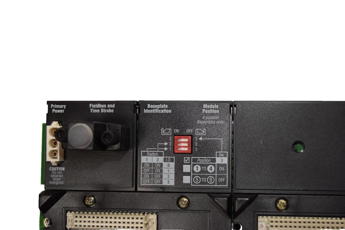 Used FOXBORO INVENSYS I/A Series Din Mounted Modular Baseplate Rack P0926JM 0A RY0830