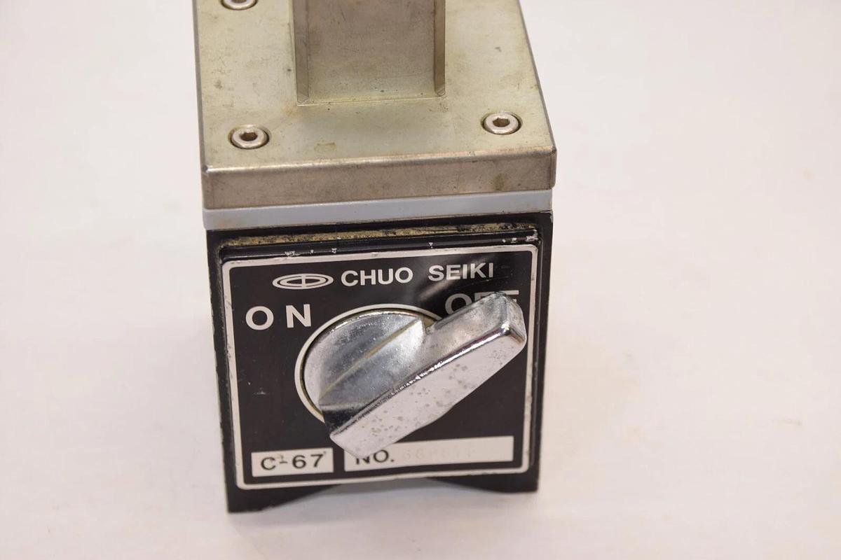 Used CHUO SEIKI C-67, C67 Machinist Magnet Stand, magnetic