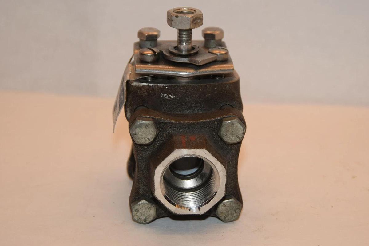 (NEW) JAMESBURY B3600TTM0DB 316SS 1" 2500WOG 125WSP PTFE Ball Valve