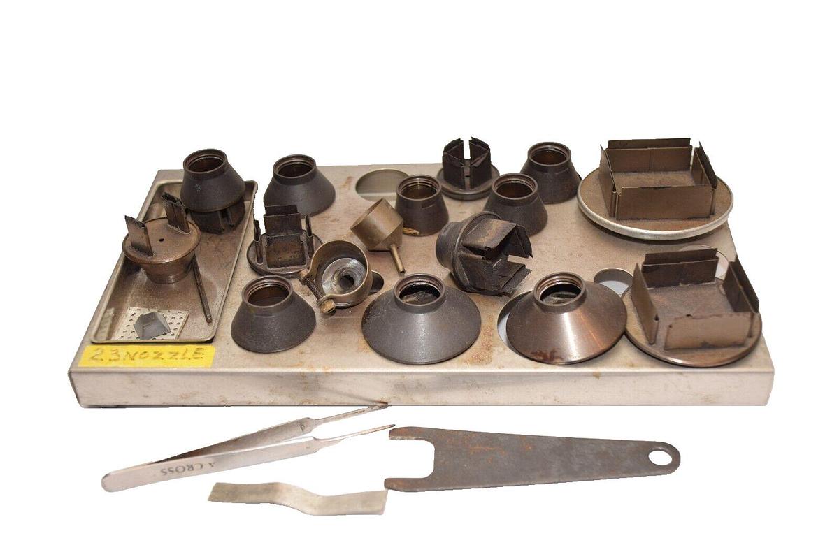 Used (16 Nozzles) HAKKO N-Q4040 , N-B028 Desoldering Nozzle Set