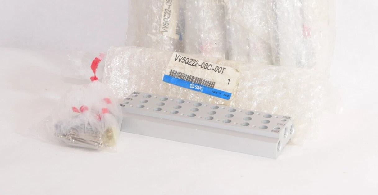 (NEW) SMC VV5QZ22-08C-00T Body Ported Manifold