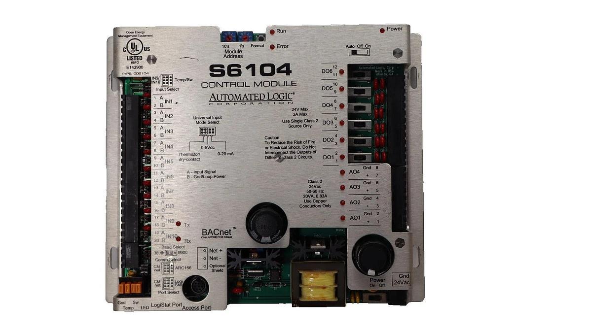 Used Automated Logic Corp. S6104 Control Module