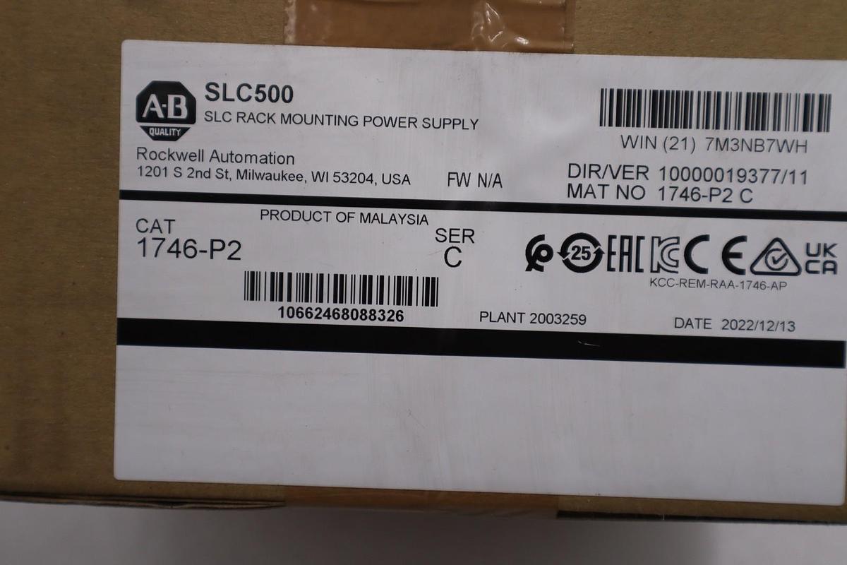Used ALLEN BRADLEY 3500 P72 PWR SUPPLY, 3500-P72 A D  SAFT 172