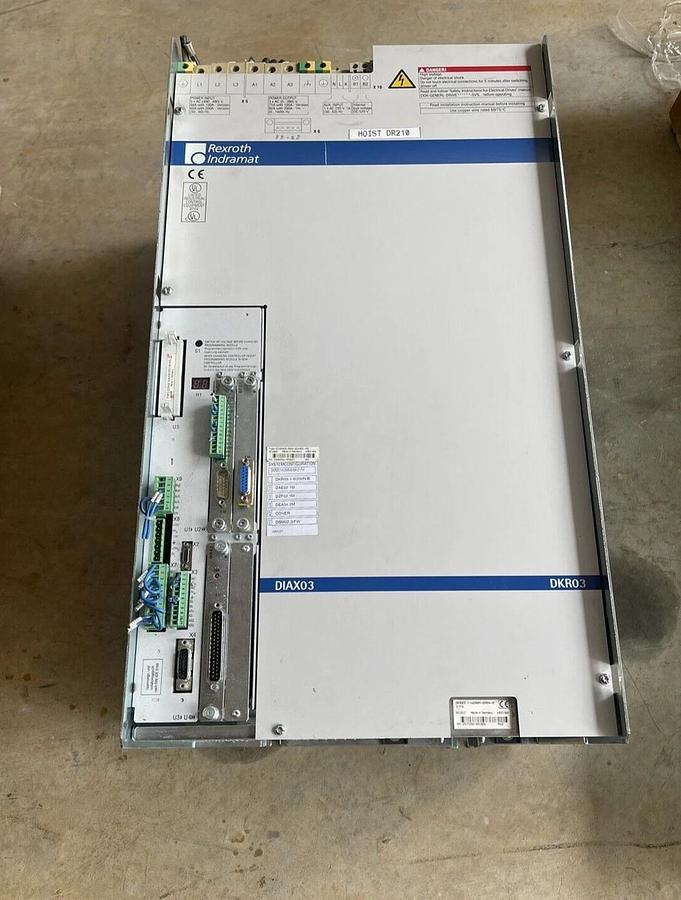Used Indramat Digital A.C. Servo drive DKR03, DKR03.1-W200N-B FWA-DIAX03-AHS-03VRS-MS