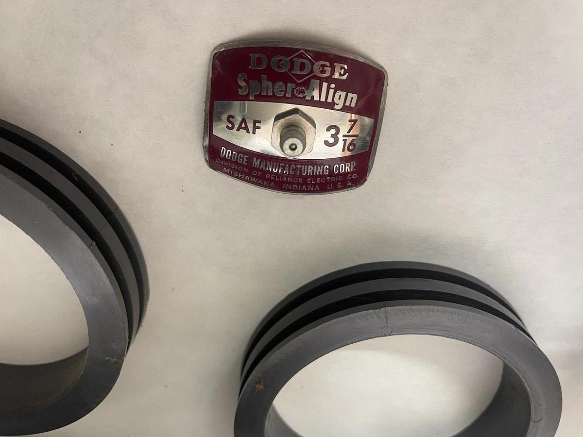 Dodge Reliance Spher-Align Pillow Block Bearing 041146 3-7/16" 4bolt base (NEW)