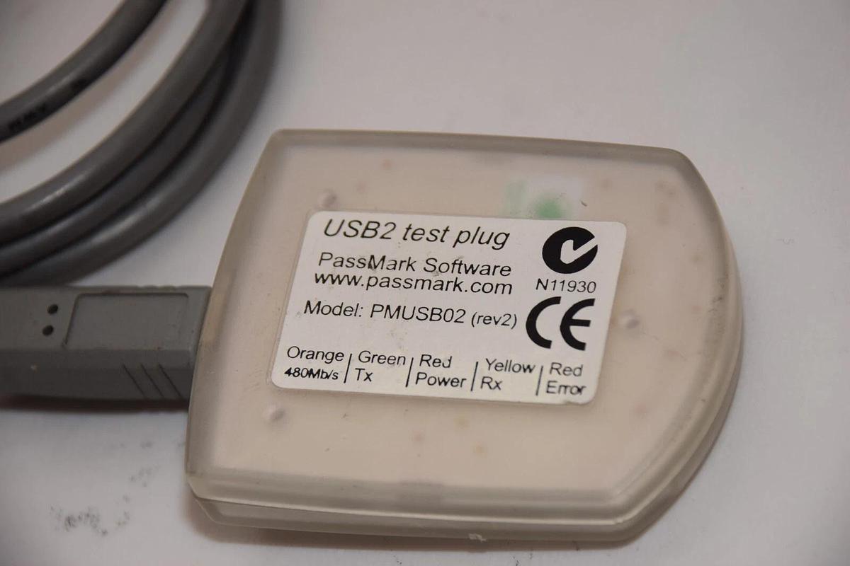 Used PASSMARK PMUSB02 Rev 2 USB2 Test Plug