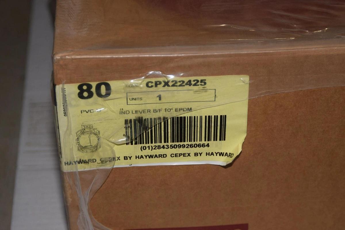 CEPEX Hayward CPX22425 10" EPDM Butterfly Valve  PVC-U (NEW)