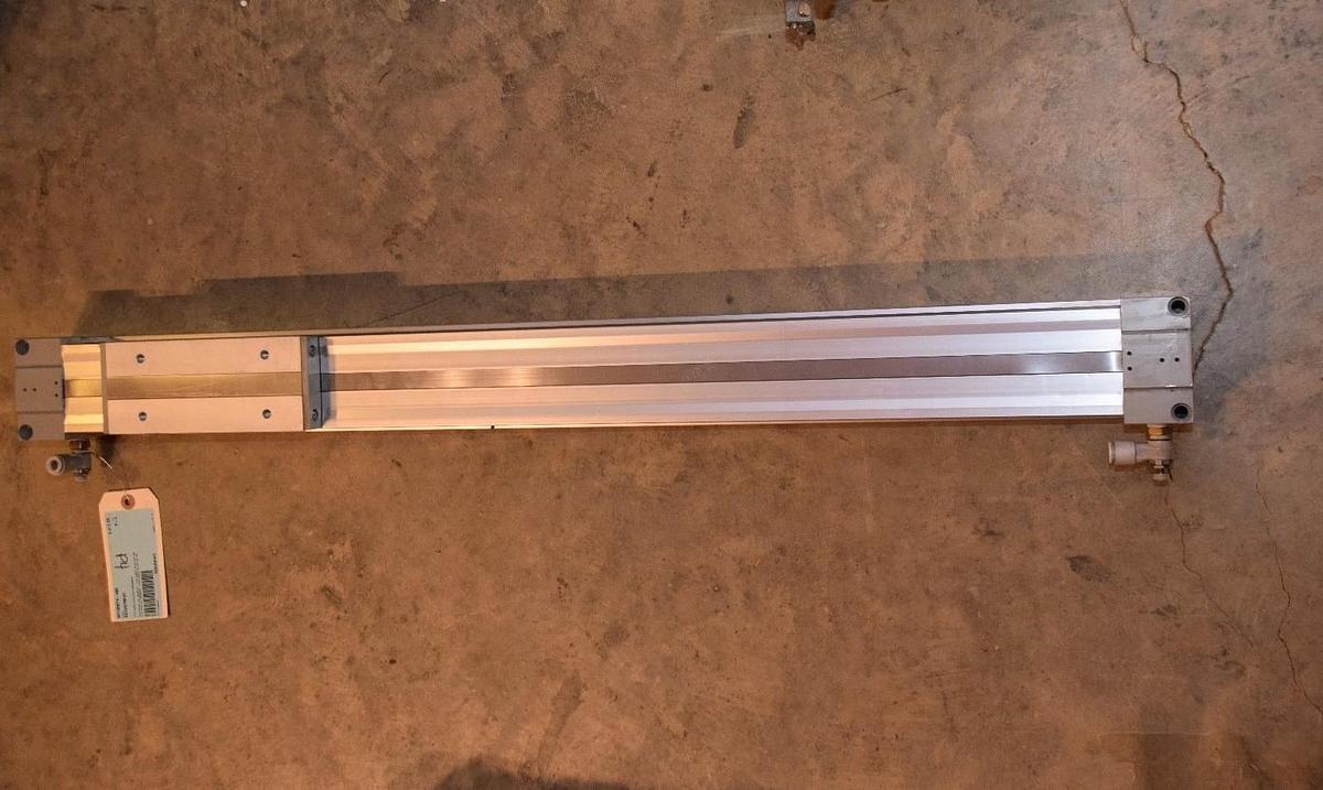 Used SMC MY1B50TN-600 Rodless Air Cylinder Pneumatic Cylinder 115 psi .80 MPa