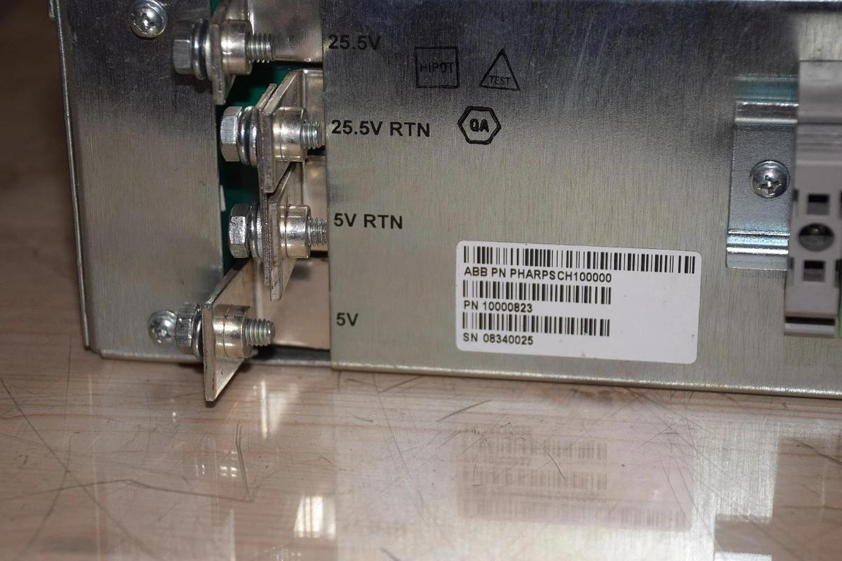 Used ABB P-HA-RPS-CH100000  Power Supply Chassis w(2) PHARPS11000000 XP POWER SUPPLYS