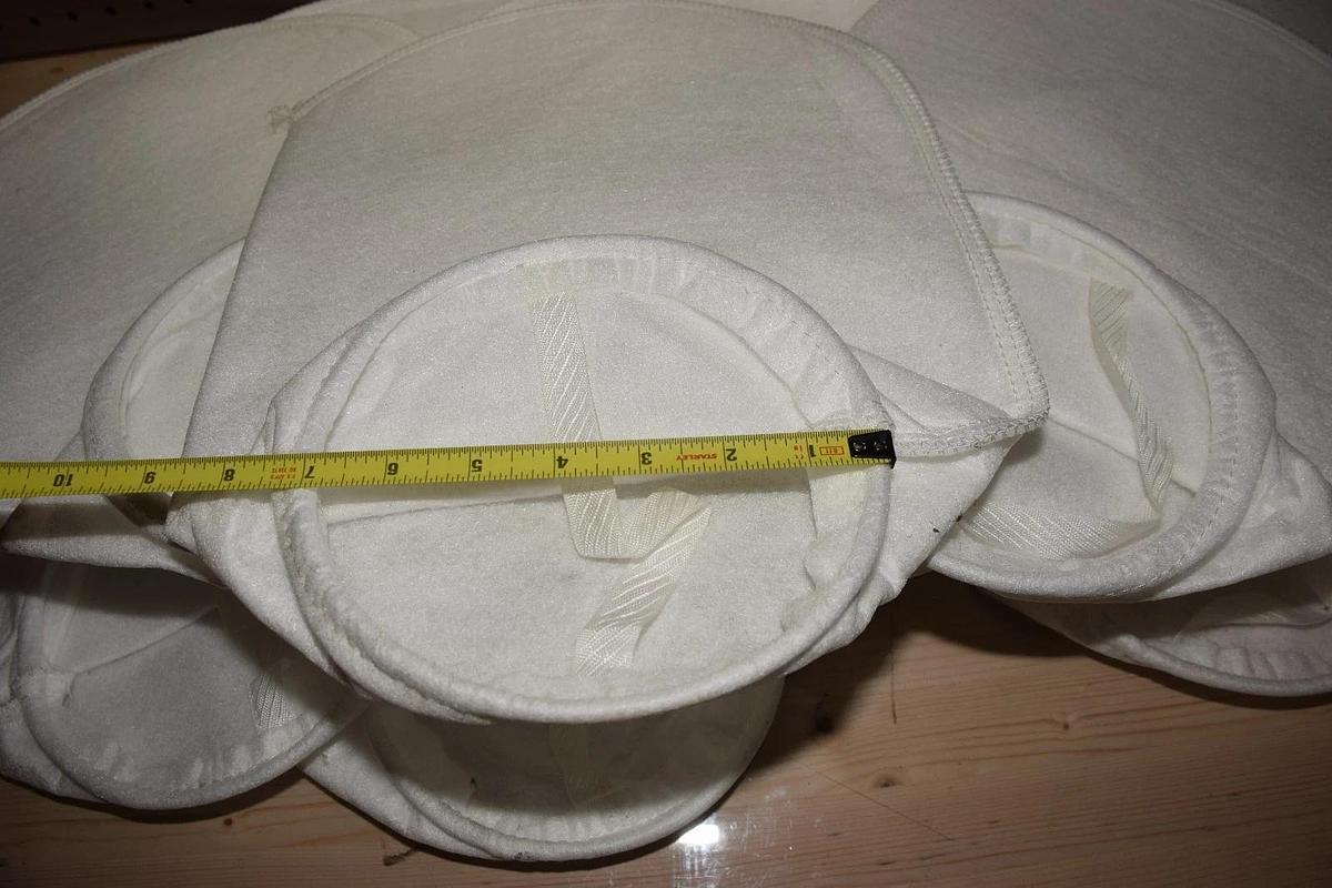 Used CAB Bag Filter Sock 100 MI, filter bag, 50-117C, 11-3/4" X 17" (Lot of 10 - NEW)