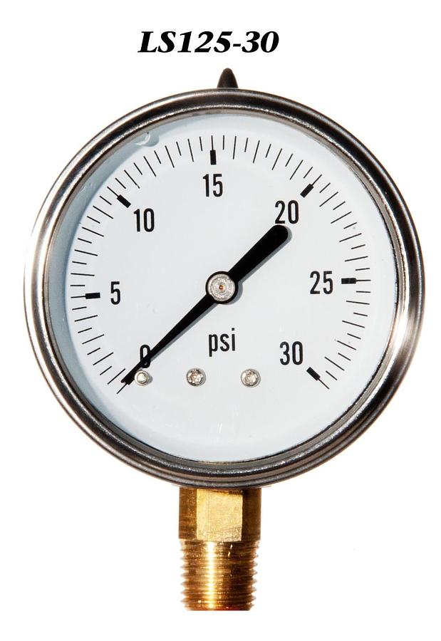 ZAVODA MFG T530-21 T53021 4218 100 PSI LIQUID FILLED PRESSURE GAUGE
