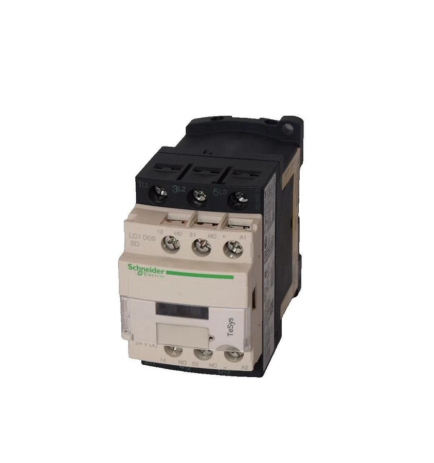 Used SCHNEIDER ELECTIRC LAD4TBDL , LC1 D09 , LC1D09 25A 24Vdc Contactor