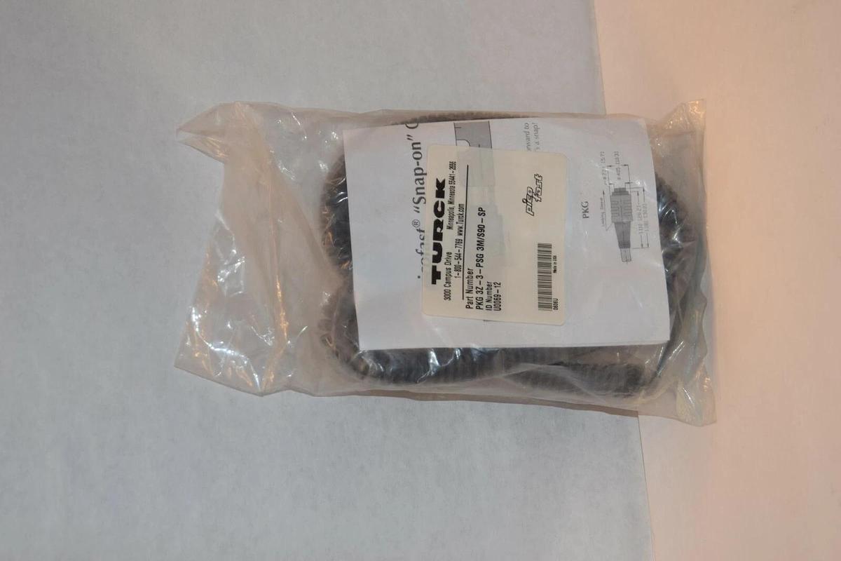 NEW TURCK PKG 3Z-3-PSG 3M/S90-SP PICO FAST CORDSET