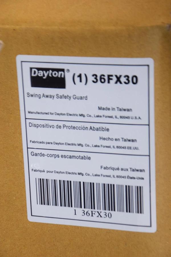 (NEW) DAYTON 36FX30 Swing-Away Safety Guard