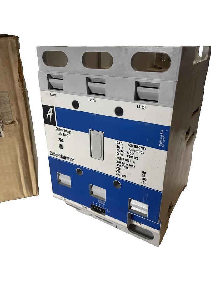 (New) Cutler Hammer, W201K5CNZ1, Advantage Contactor, SIZE: 5, C, 1A96727C03